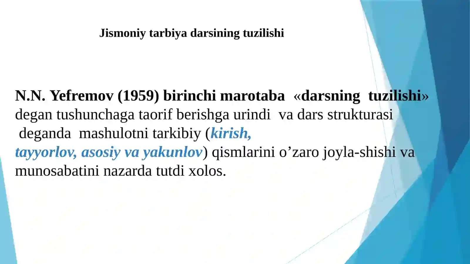 JISMONIY TARBIYADARSLARINING VAZIFALARI 4
