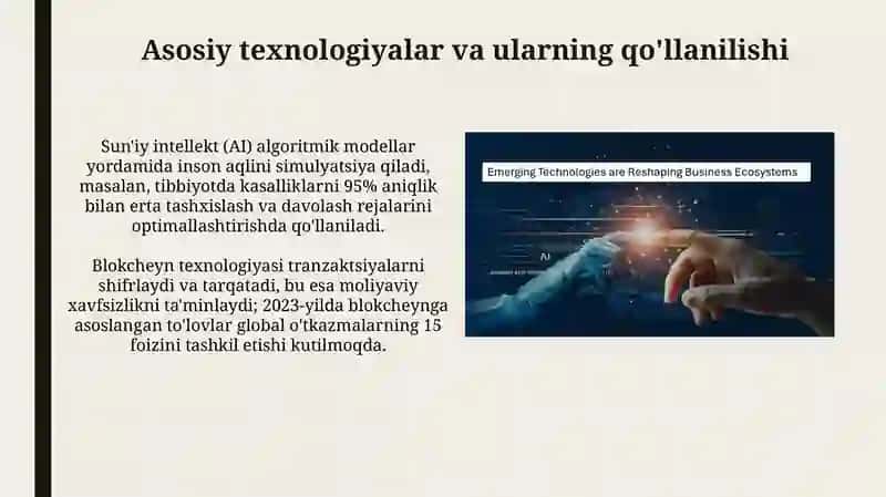 Yangi texnologiyalar: Ta'rif va turlari 4