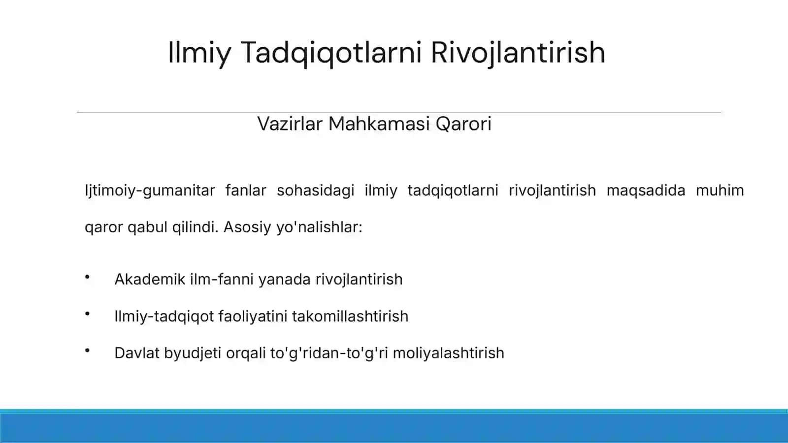 Tarixni Bilish va Undan Saboq Olish 4