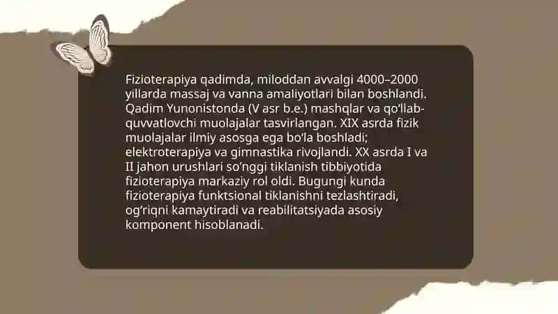 Fizioterapiyaning tibbiyotdagi o'rni 4