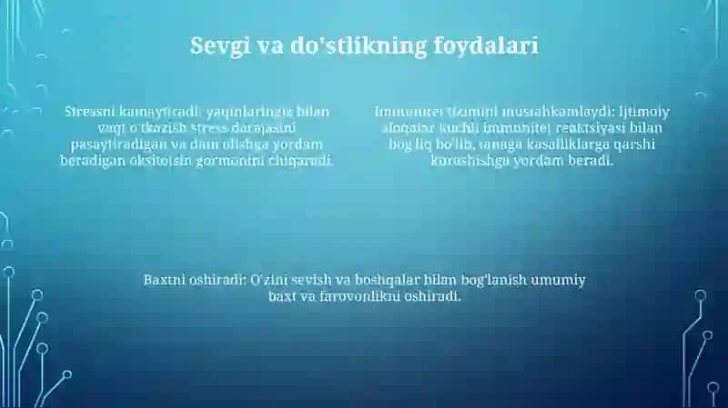 Sevgi Va DoʻStlik 4