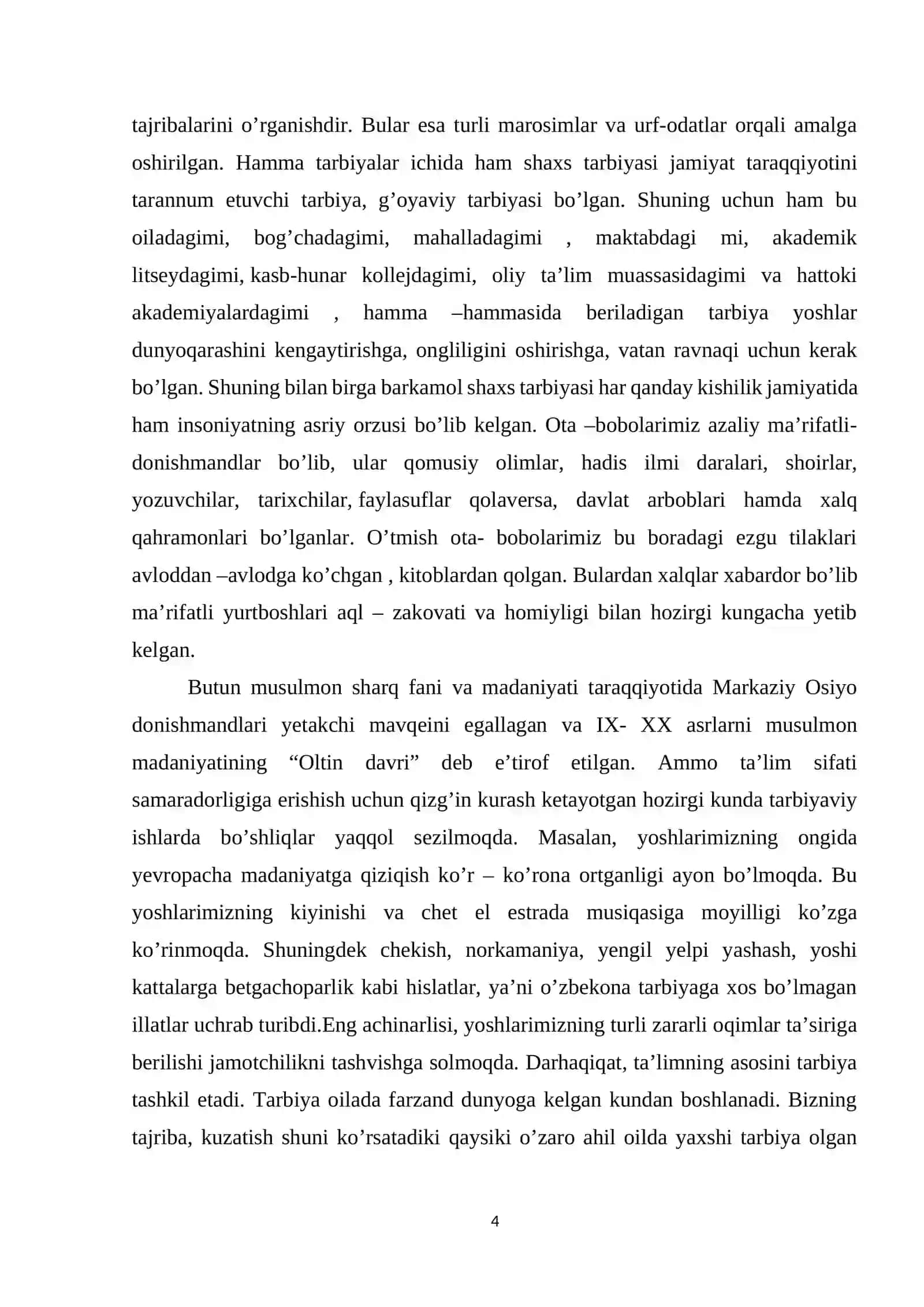 INGLIZ TILIDA O'ZBEKONA URF-ODATLARNI O'RGATISH ISHLANMA-LOYIHASI 4