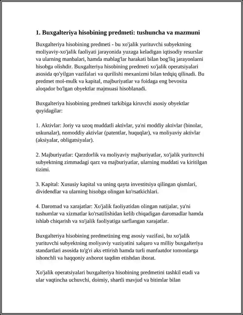 BUXGALTERIYA HISOBINING PREDMETI VA USULLARI 4