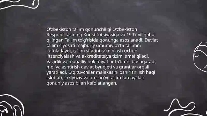 O'zbekiston Respublikasida ta'lim tizimini rivojlantirishning konseptual asoslari 4