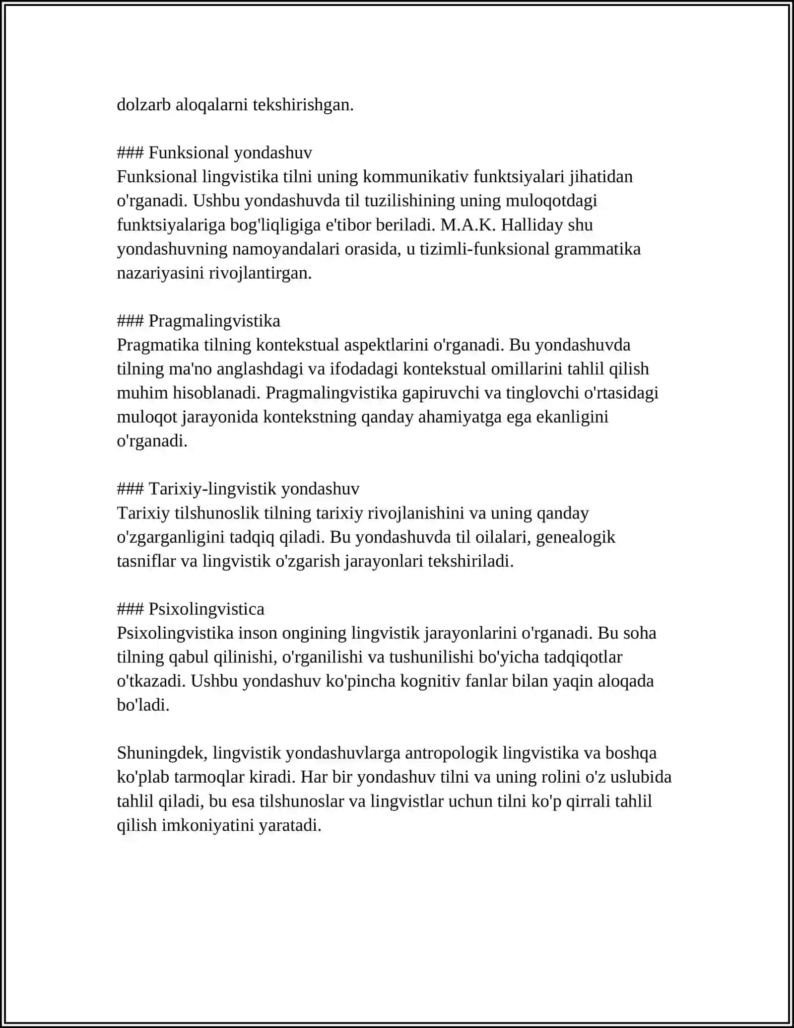 ONA TILINI O'QITISH METODIKASI FANIGA DOIR YONDASHUV VA TAMOYILLAR 4