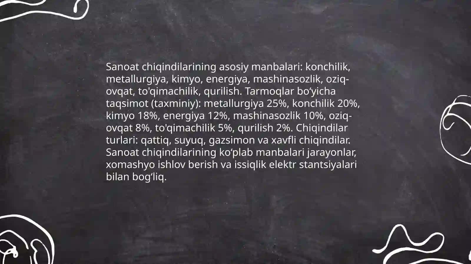Sanoat chiqindilar 4