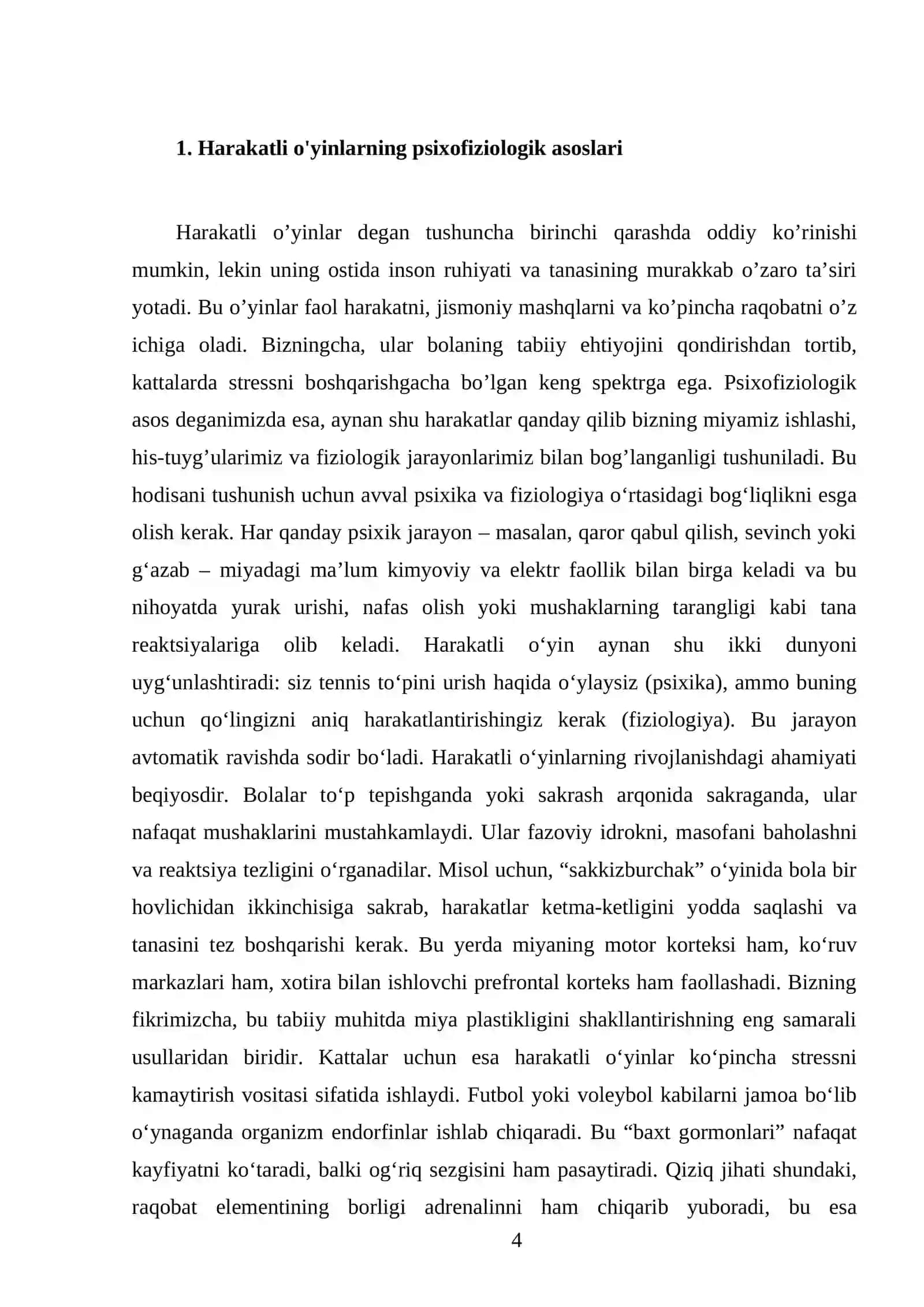 Harakatli o’yinlar 4