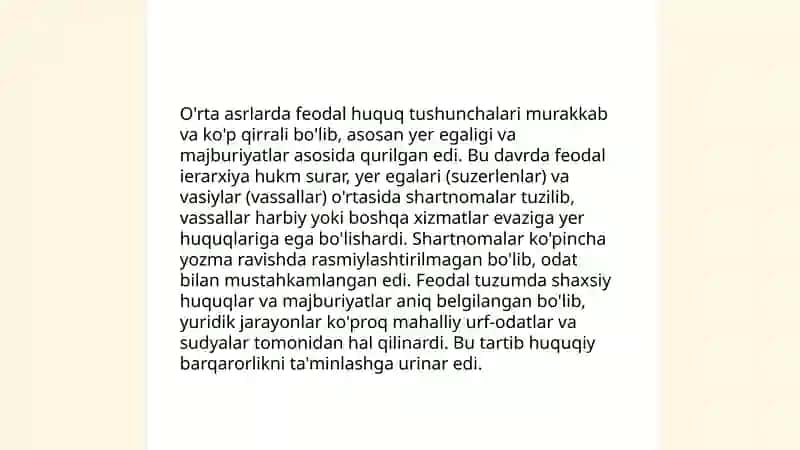 Inson huquqining rivojlanish tarixi 4