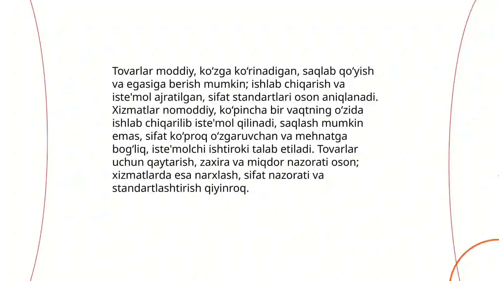 Tovarlar va xizmatlar va ularning tasnifi 4