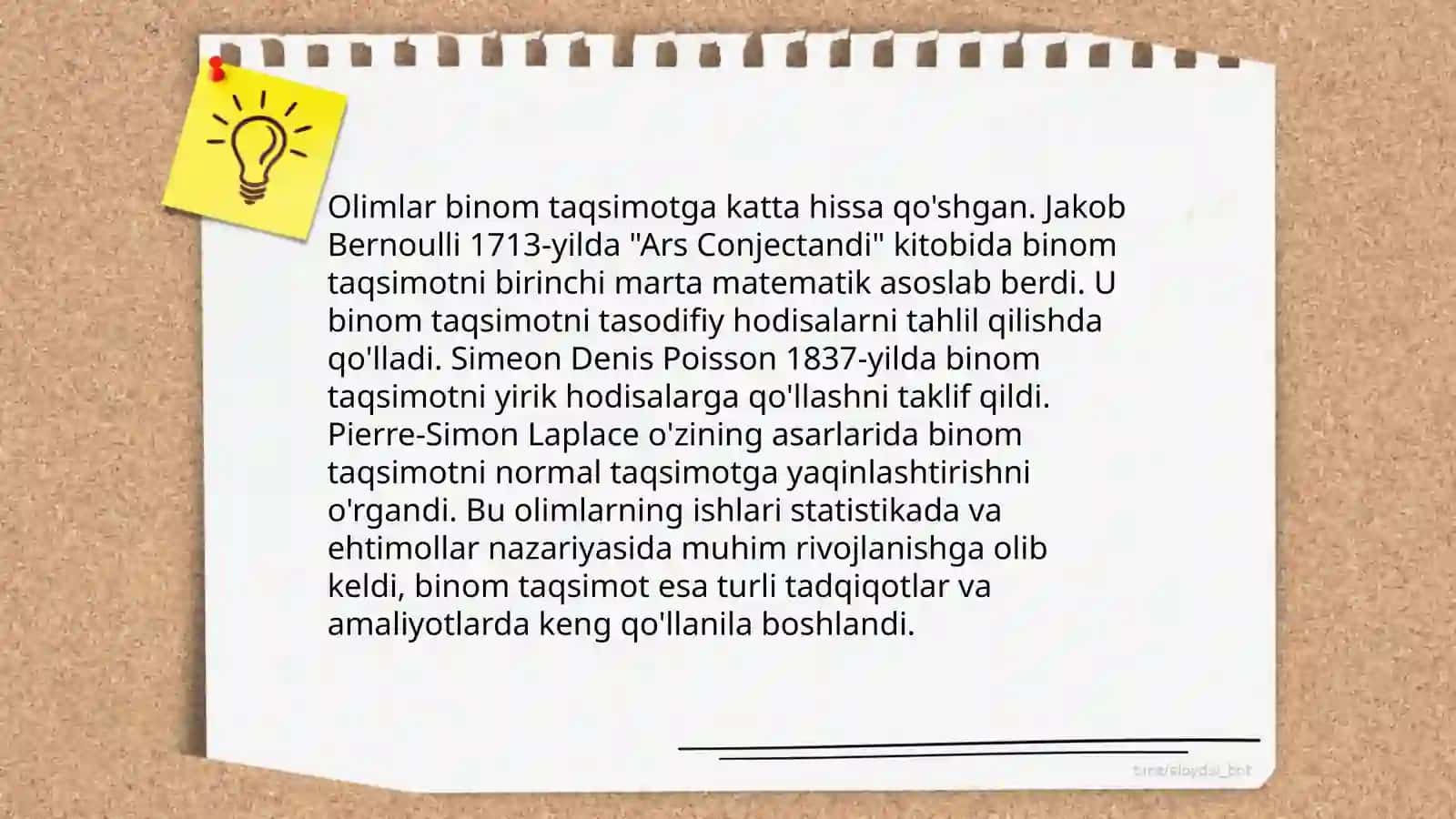 Binom va normal taqsimot tushunchasi 4