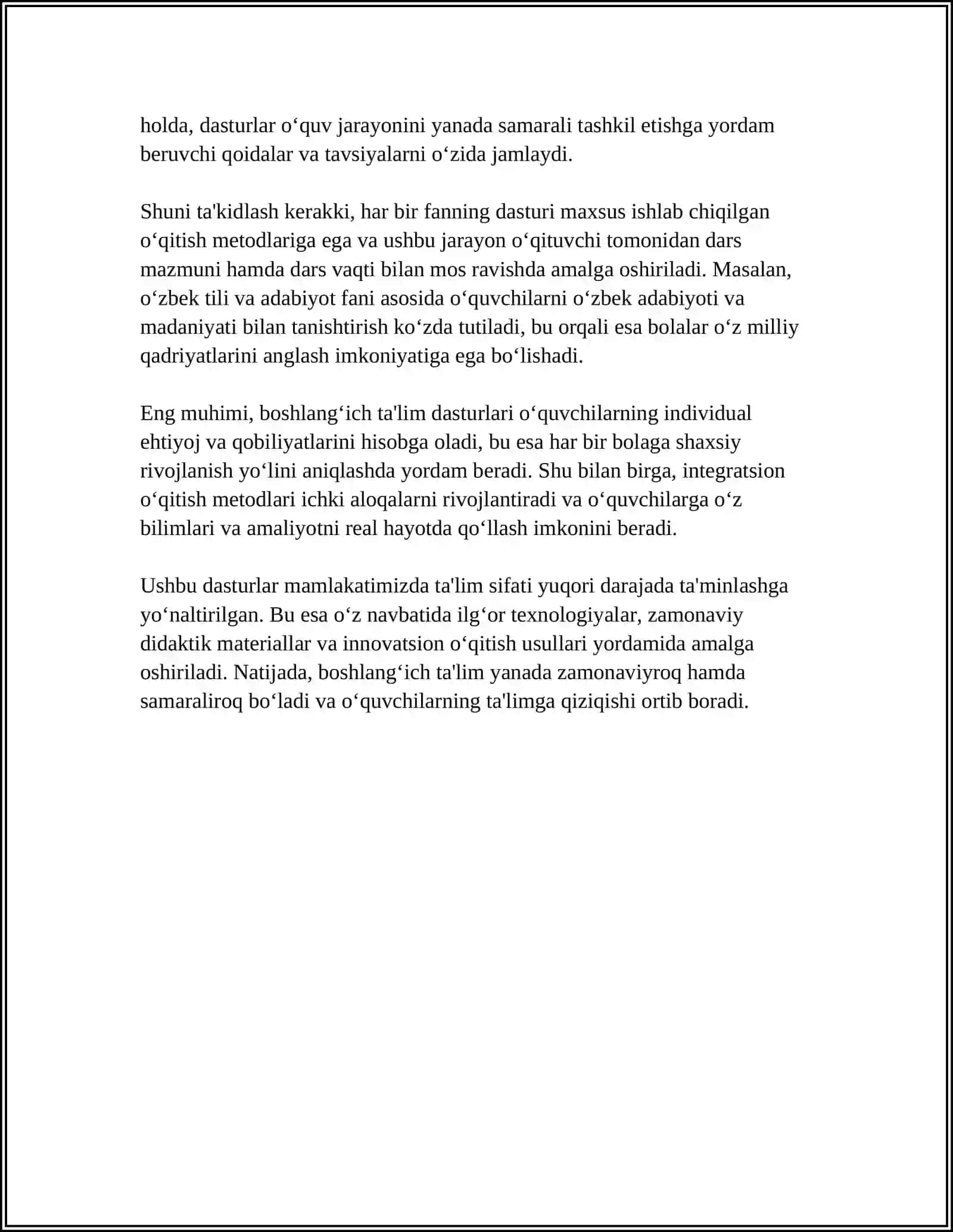 Boshlangʻich sinfda oʻqish darslarini tashkil etish 4