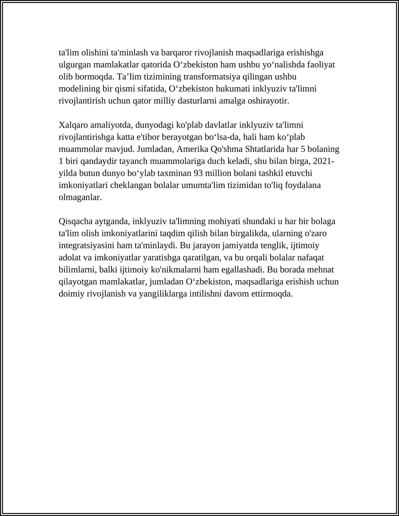 INKLYUZIV TA'LIMNI BOSHQARISH USULLARI 4