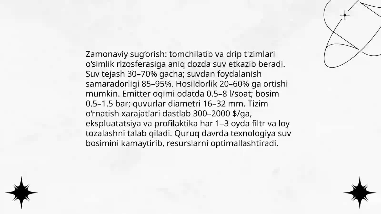 Suv tanqisligini oldini oluvchi potentsial imkoniyatlar 4