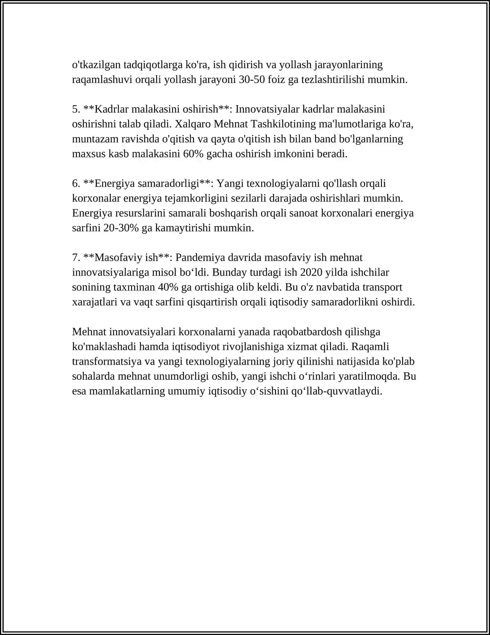 MEHNATNI INNOVATSION BOSHQARISHGA OTISHNING ASOSIY OMILLARI VA SHARTLARI 4