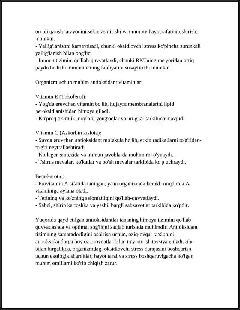 Antioksidant tizim 4