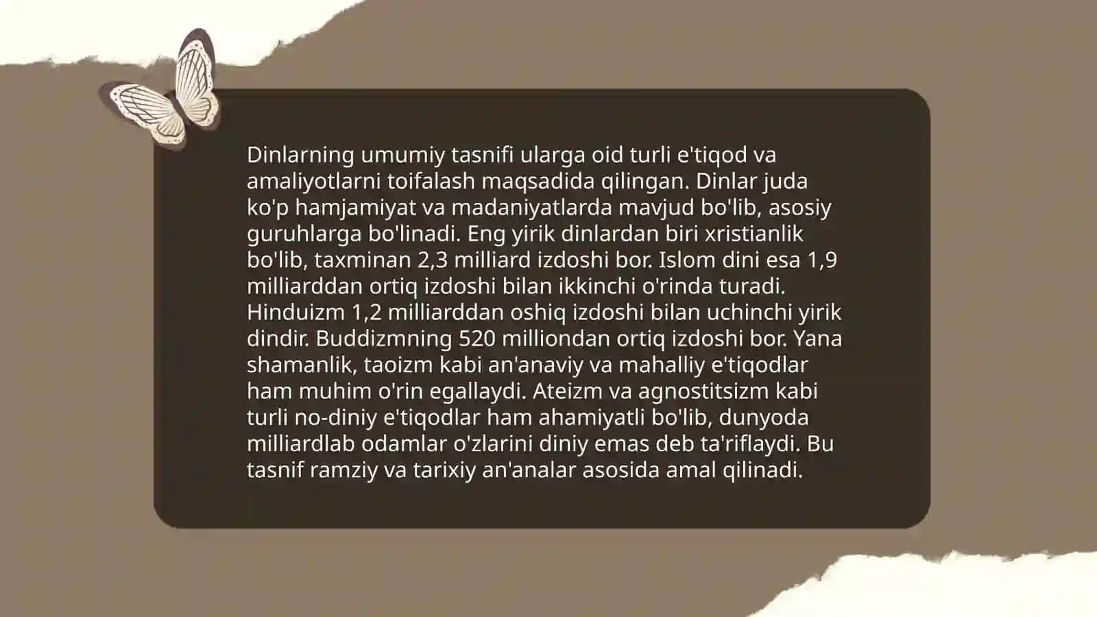 Dinshunoslik metodologiyasi va dinlarning tasnifi 4