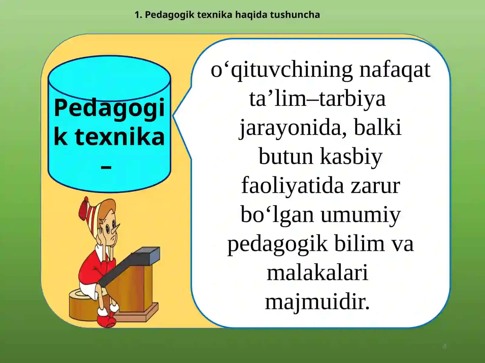 Nutqtexnikasi vamadaniyati.Nutqhaqidatushuncha.Nutqningo’qituvchifaoliyatidagio’rni 4