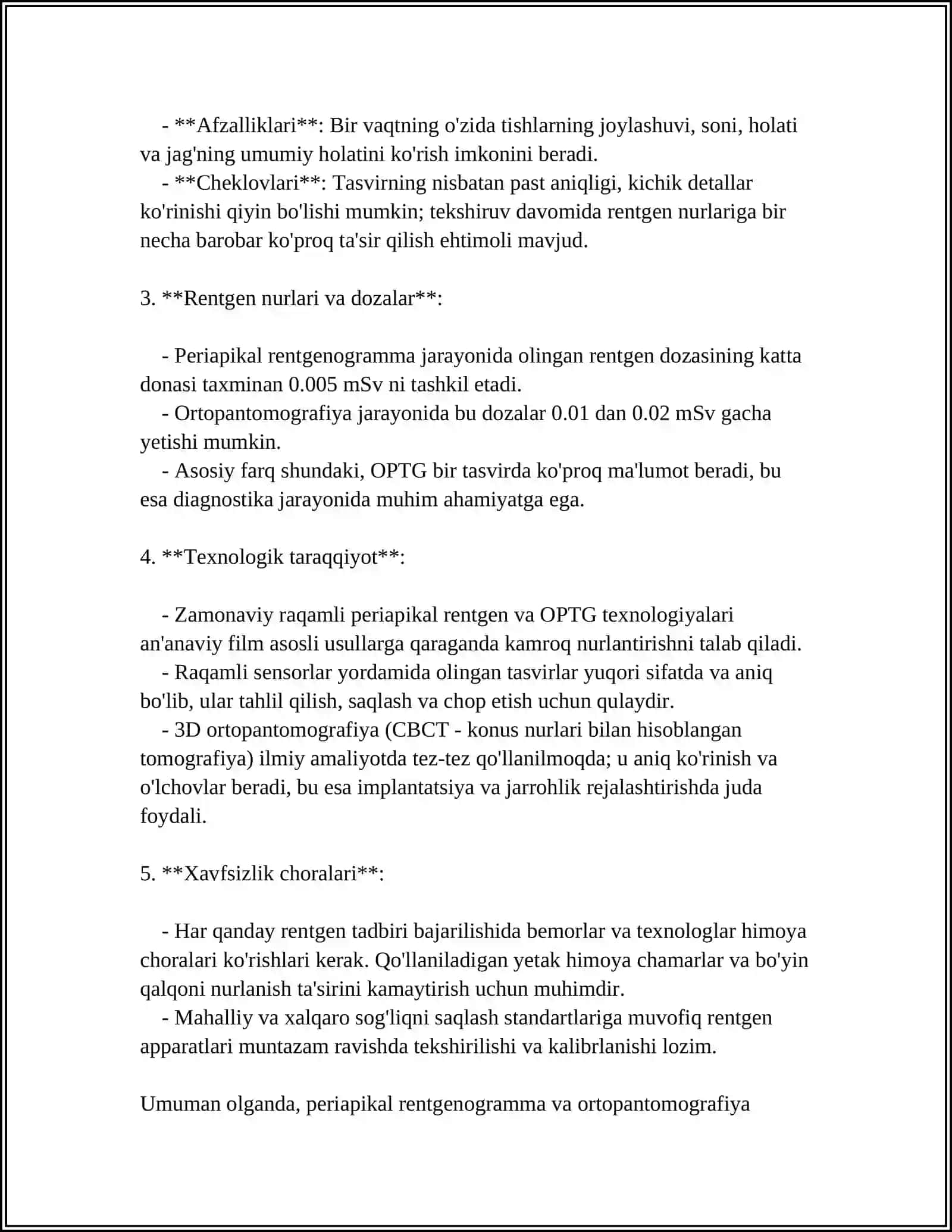 Periapikal rentgenogramma va ortopantomografiya asboblari 4