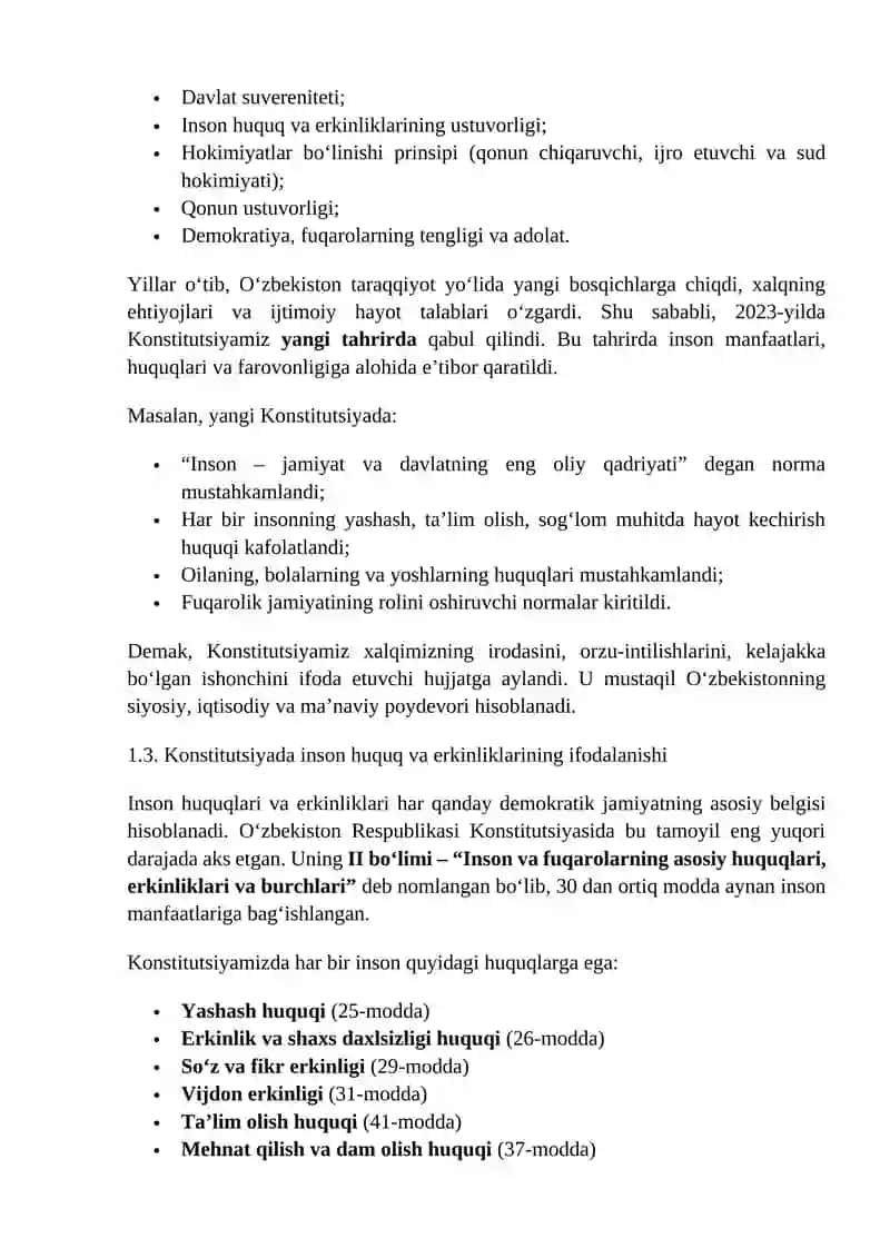 O‘zbekiston Konstitutsiyasi 4