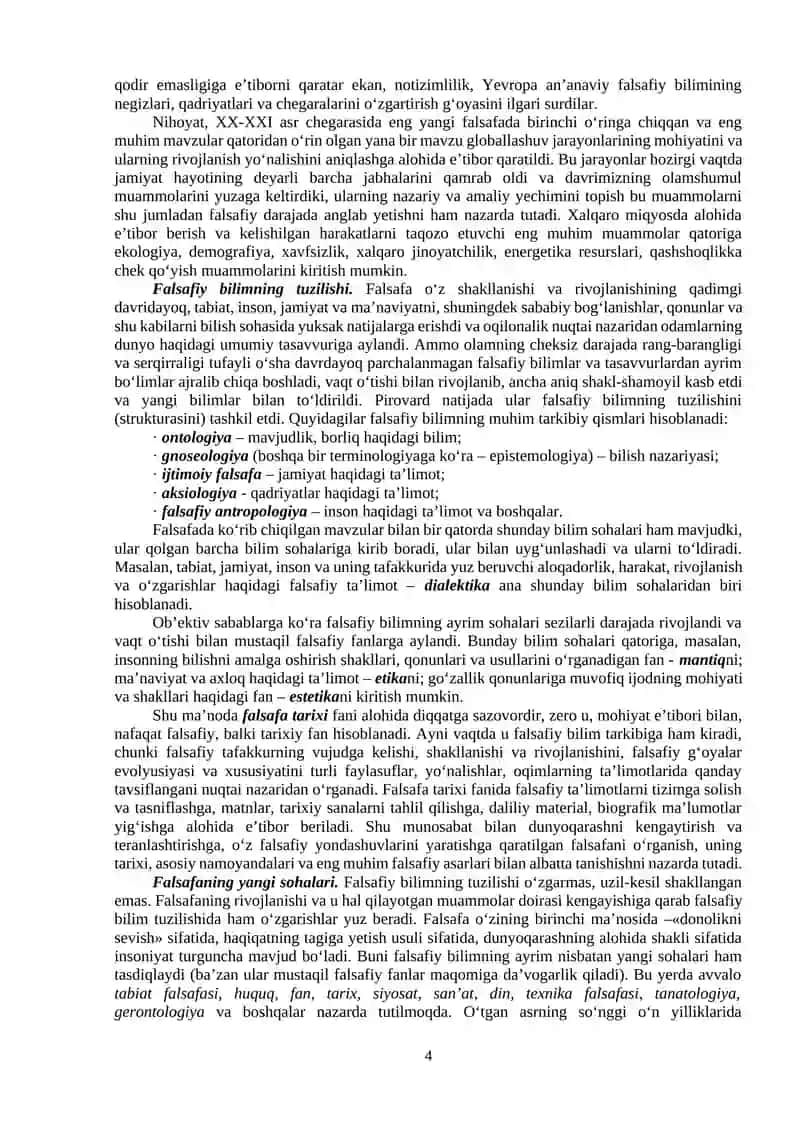 Falsafa va uning jamiyat hayotidagi roli 4