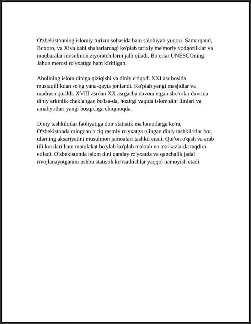 O‘ZBEKISTONDA FAOLIYAT YURITUVCHI DINIY KONFESSIYALAR 4