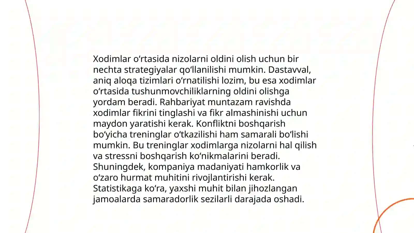 Mexmonxona va restoran xoʻjaligida nizo va stresslarni boshqarish 4