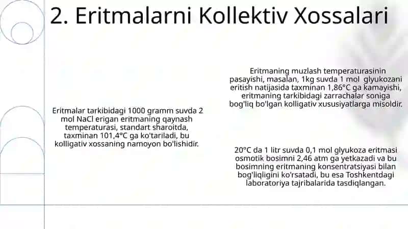 Eritmaning kollegativ xossalari 4