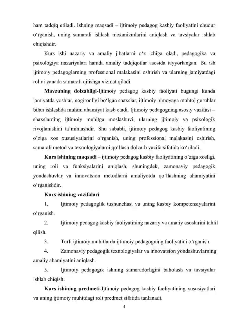 Ijtimoiy pedagog kasbiy faoliyatining o’ziga xosligi 4