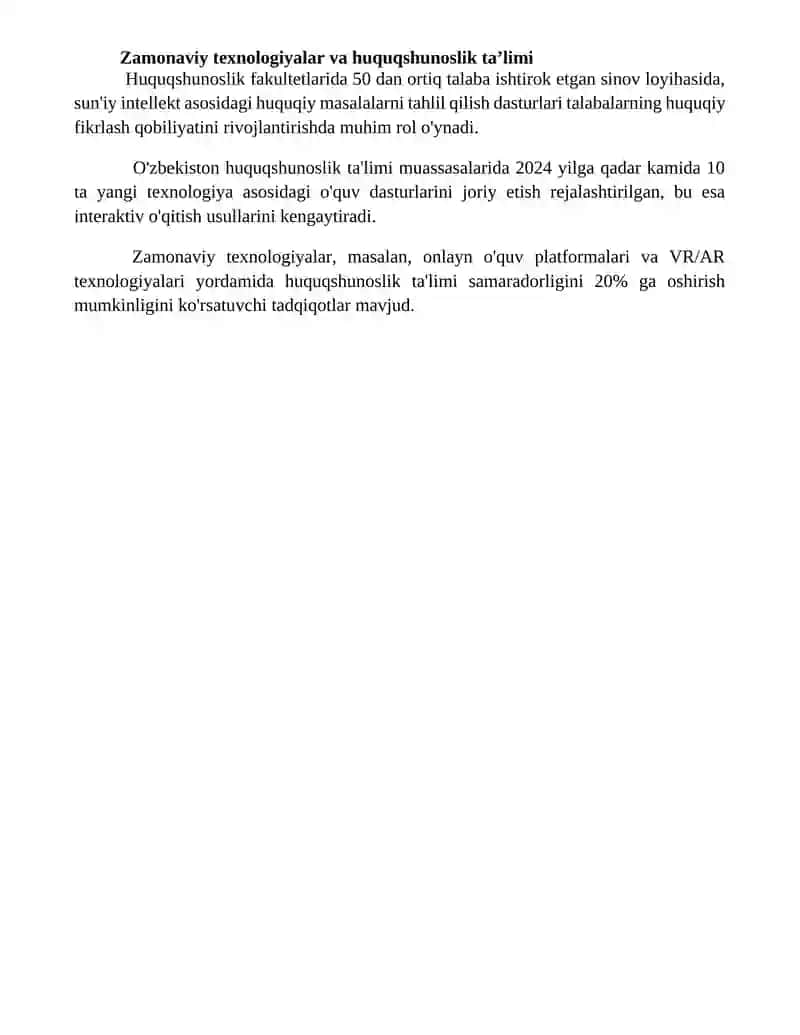 Huquqiy tarbiya texnalogiyalarni joriy etish 4