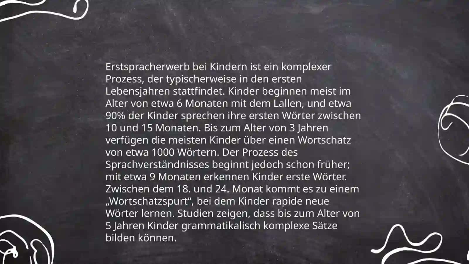 Was wissen Sie über den Spracherwerb? 4