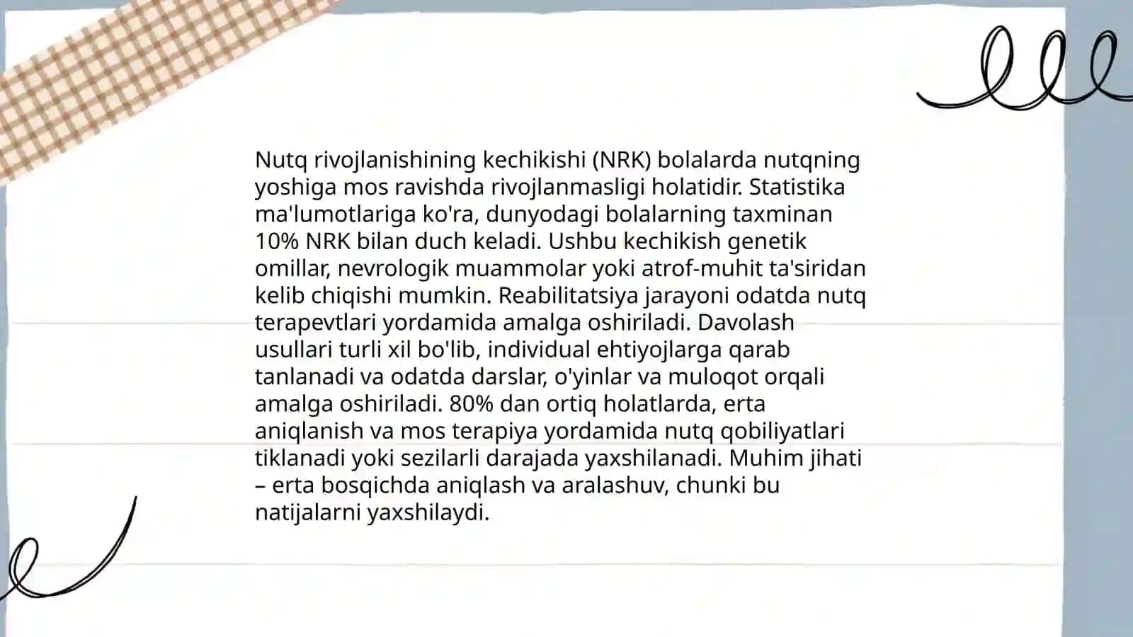Sensor tayanch harakat intelekt va nutq buzulishlari 4