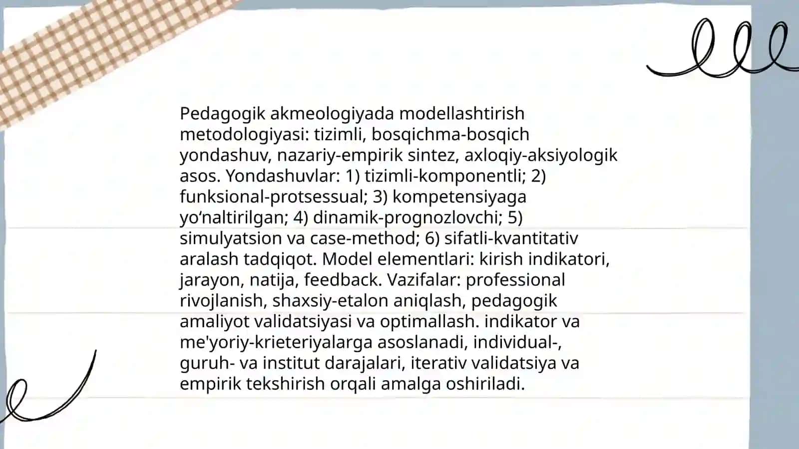 Pedagogik akmeologiyada modellashtirish 4