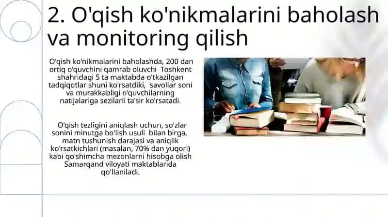 O'qish ko'nikmalarini rivojlantirish 4