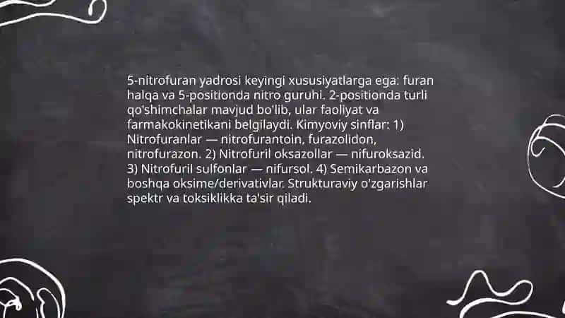 Nitrofuran mahsulotlari farmakologiyasi 4