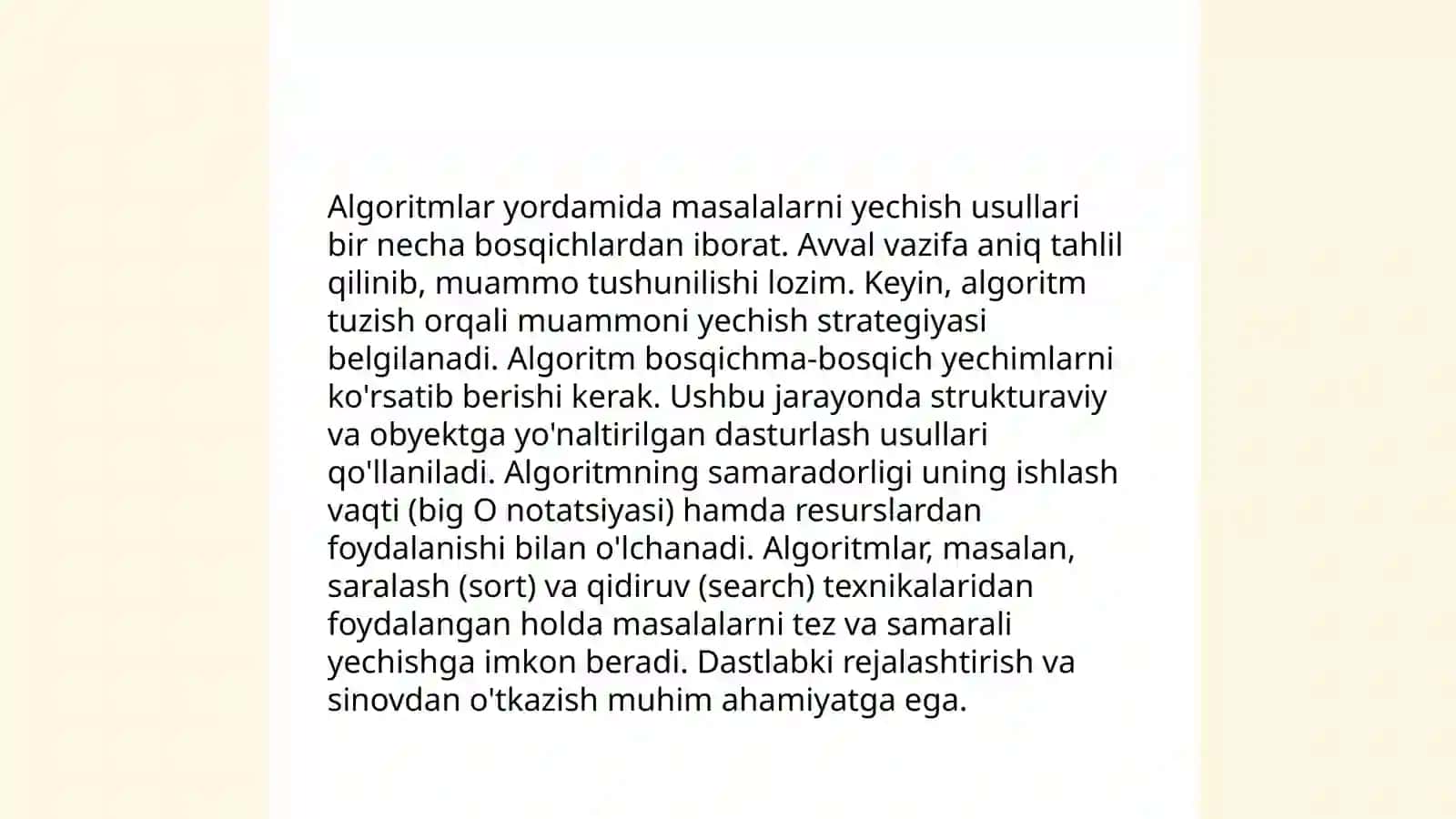 Algoritm va dasturlashning asosiy tushunchalari 4