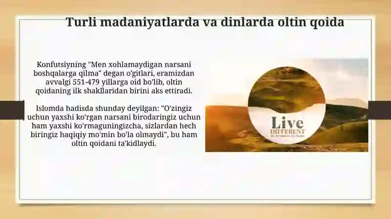 Oltin Qoida 4