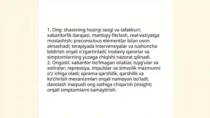 Psixoloanalitik psixoterapiya tamoyillari 4