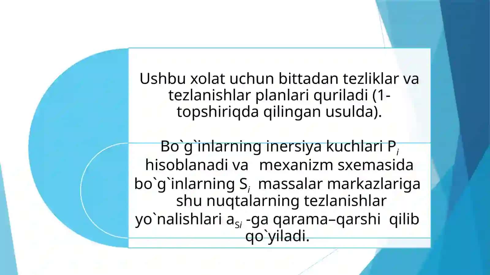 MUSTAQIL ISHI Mеxanizm plani 4