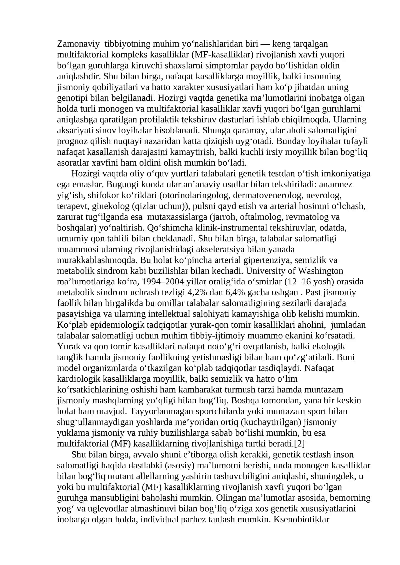 Odam populatsiyasida genetik monitoring ahamiyati(Tibbiy biologiya) 4
