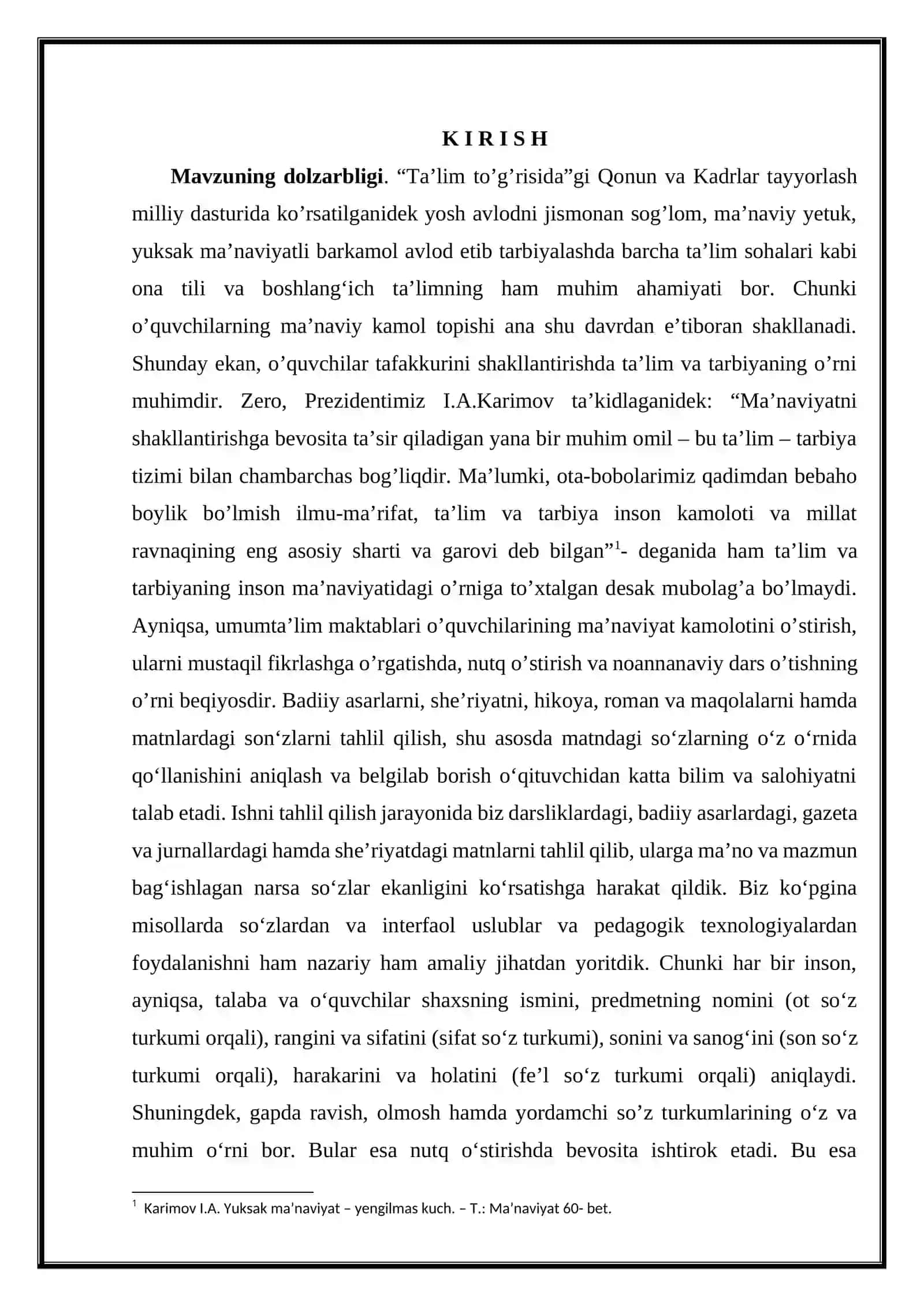 O‘QUVCHILAR OG‘ZAKI NUTQINI OSHIRISHDA QO‘SHIMCHA ADABIY MANBALARDAN FOYDALALNISH 4