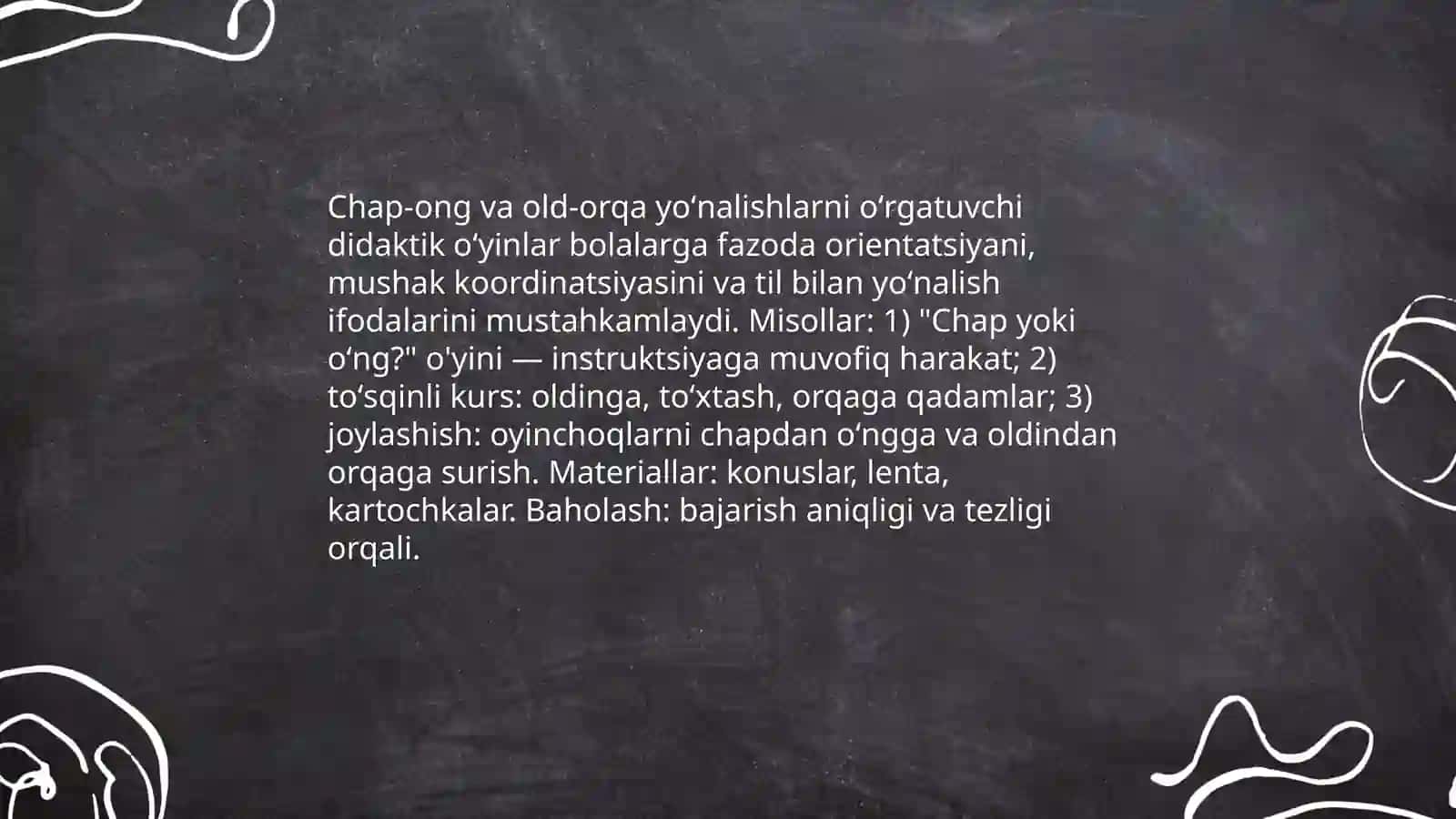Fazoda moʻljalga olish: boshlangʻich tushunchalarni shakllantiruvchi didaktik oʻyinlar 4