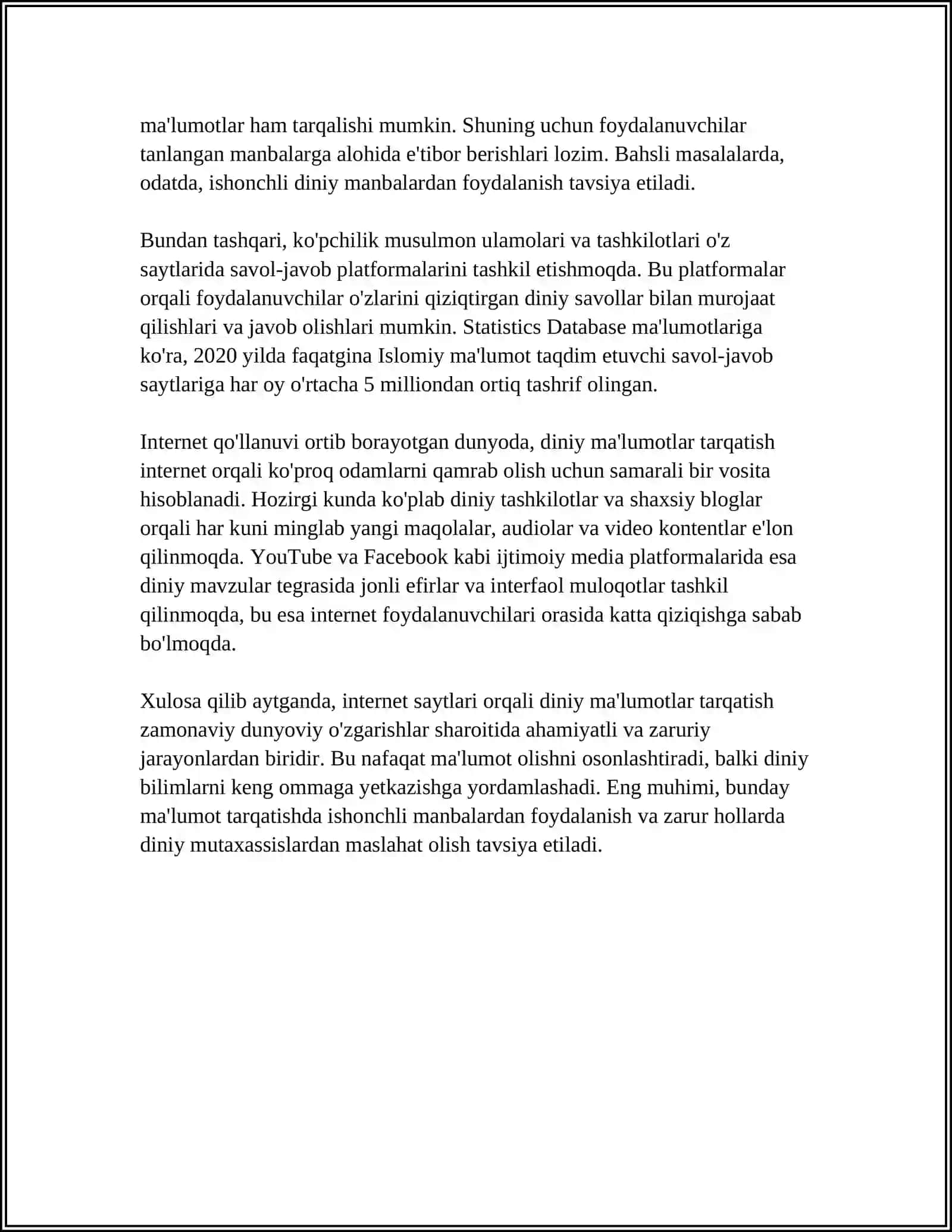 INTERNET SAYTLARI VA IJTIMOIY TARMOQLARDA DINIY TARGʻIBOT USULLARI 4