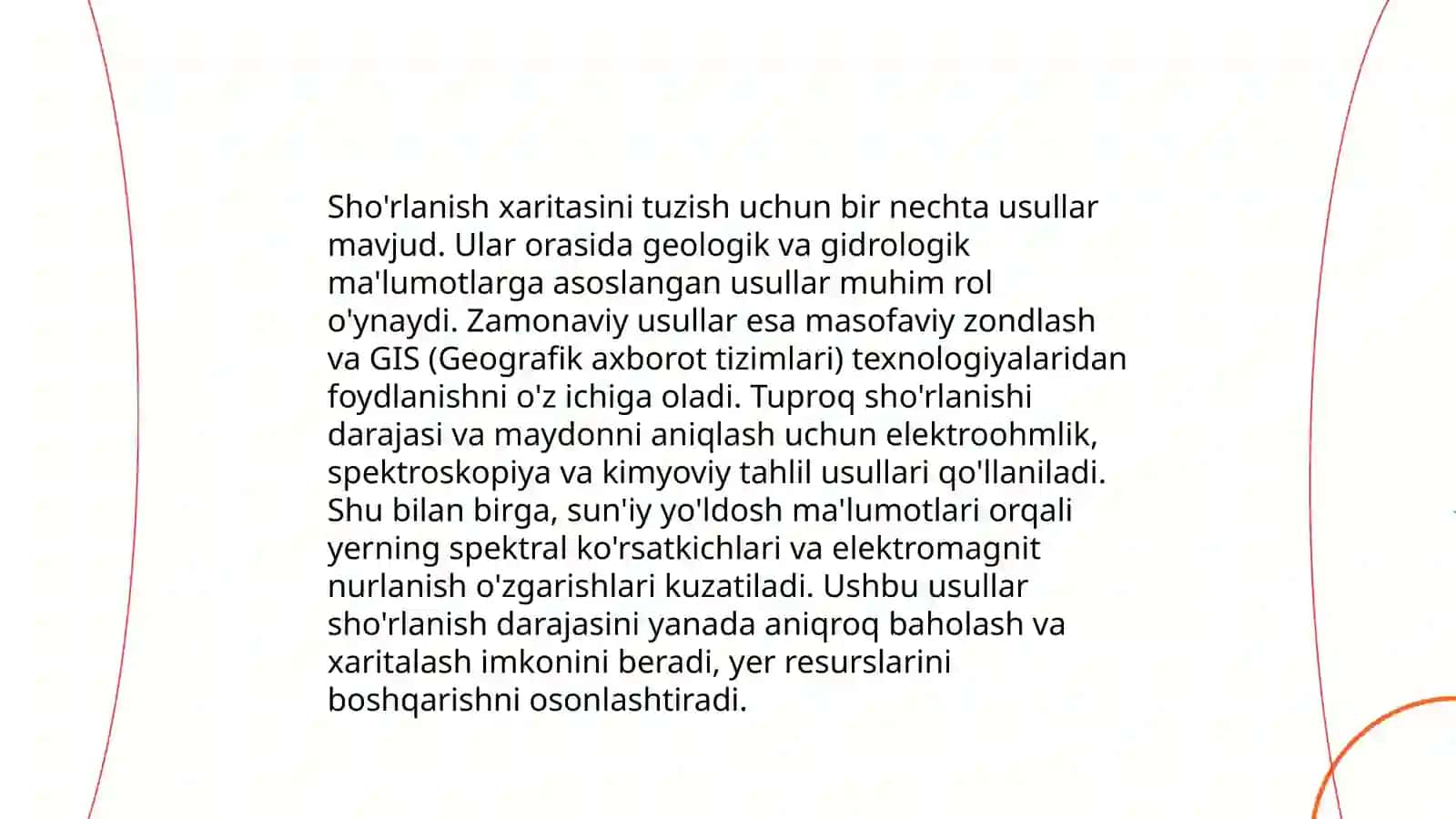 Fermer xo'jaligida yerni sho'rlanish kartasini tuzish 4