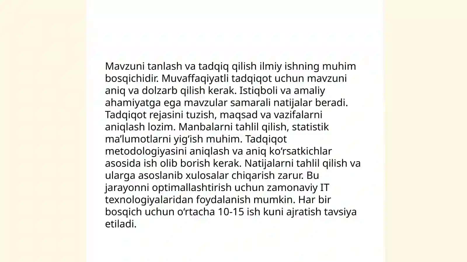 Darsni tashkil qilishga tayyorgarlik bir soatlik dars reja konspektini tayyorlash 4