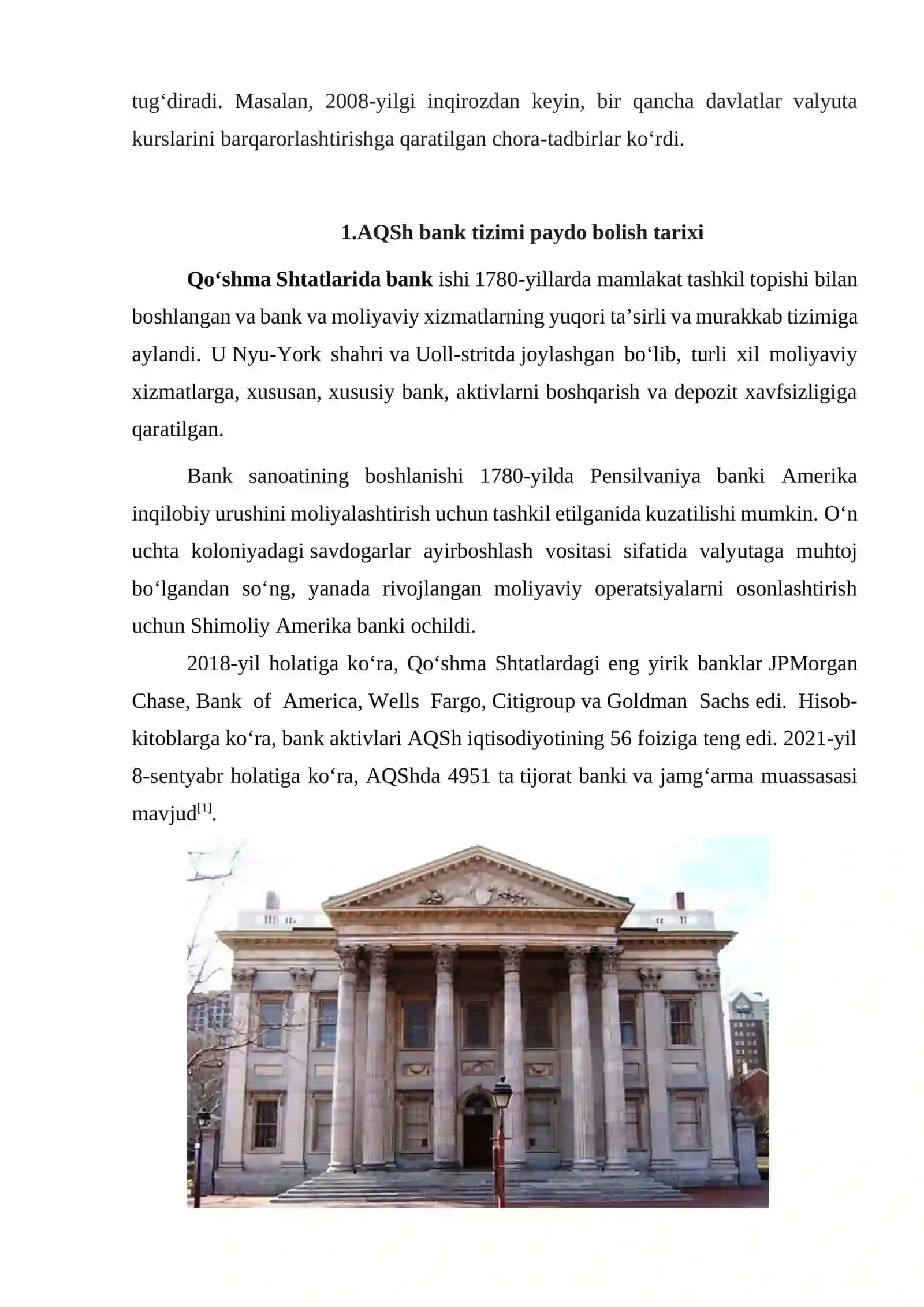 Qo’shma Shtatlarning pul-kredit siyosati 4