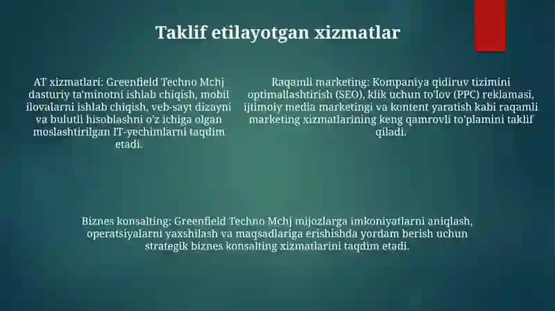 Greenfield Techno "Mchj 4