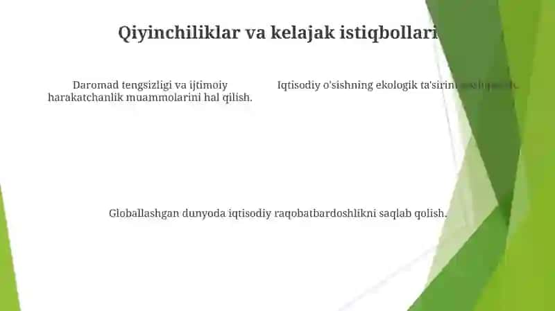 Iqtisodiy Ko'rsatkichlar va O'lchovlar 4