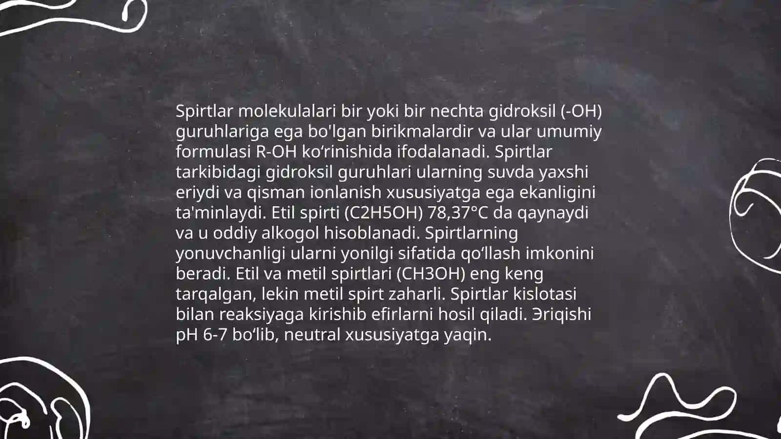 spirtlar, aldegidlar, ketonlar mavzusida tajribalar o’tkazish 4