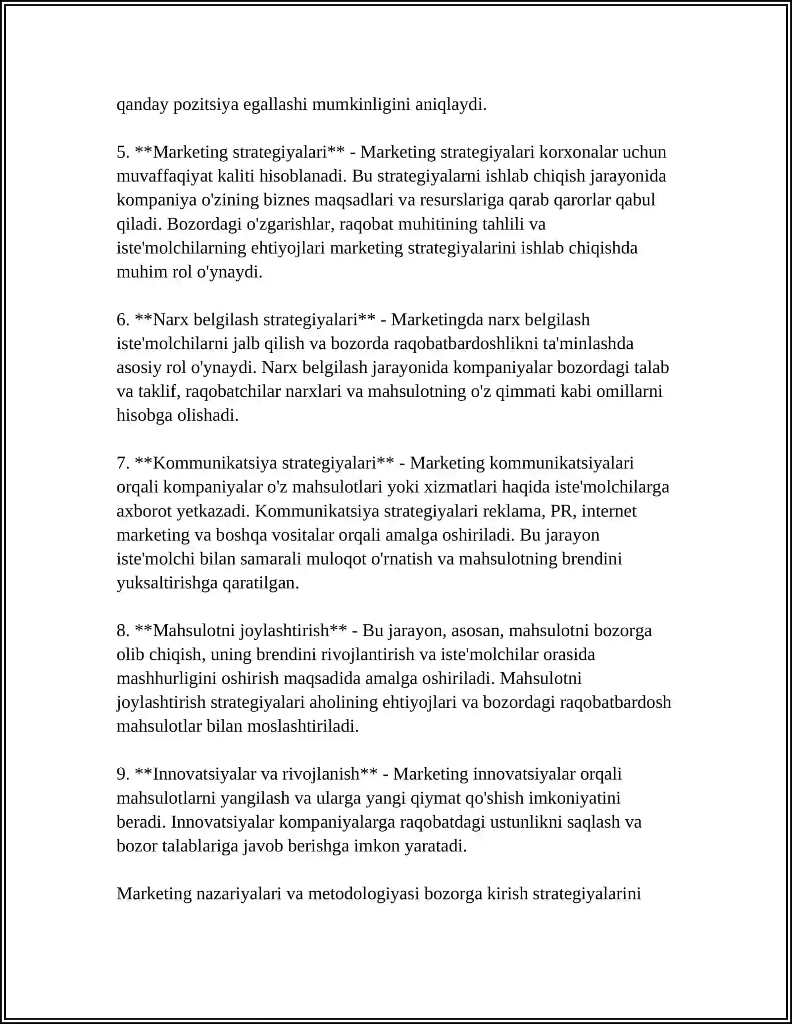 MARKETINGNING METODOLOGIK VA IJTIMOIY-IQTISODIY ASOSLARI 4