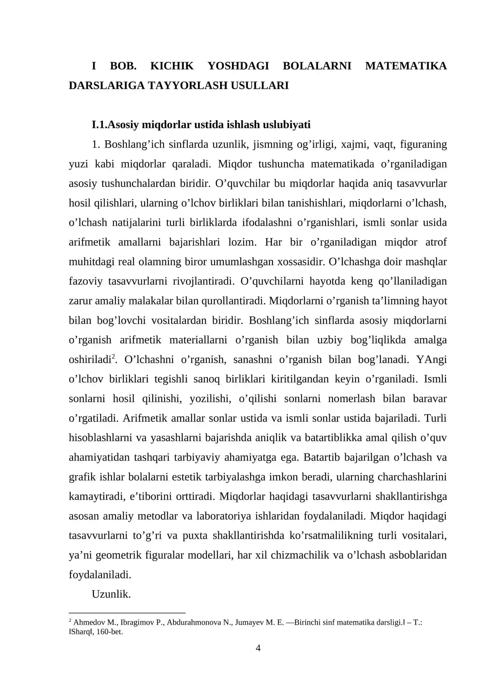 Yuz o'lchov birliklariga doir masalalar yechishga o'rgatishda qo'llaniladigan metodlar 4